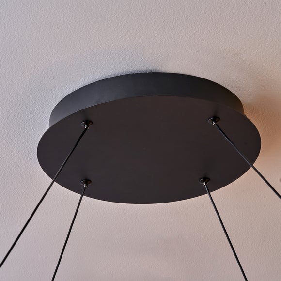 Return - Pacific Lifestyle Sienna Adjustable LED Pendant Light, Black