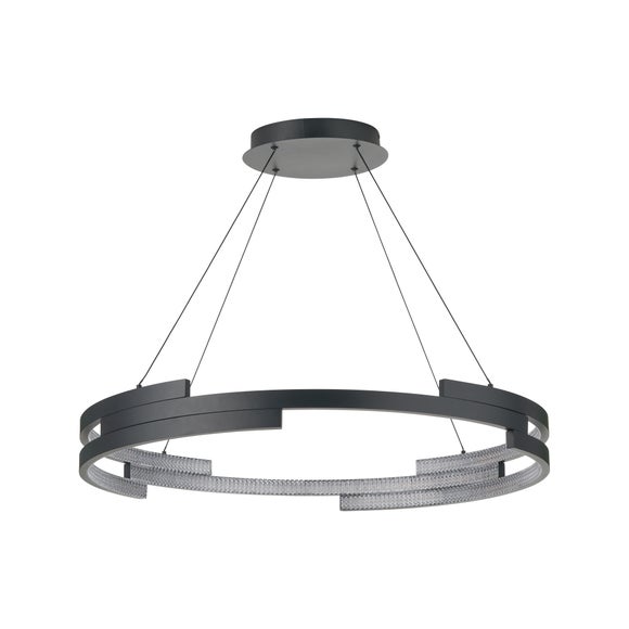 Return - Pacific Lifestyle Sienna Adjustable LED Pendant Light, Black