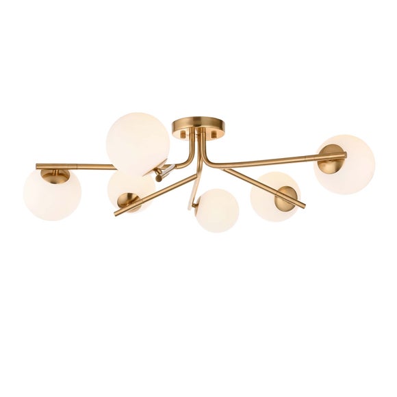 Vogue Arlo 6 Light Semi Flush Ceiling Light