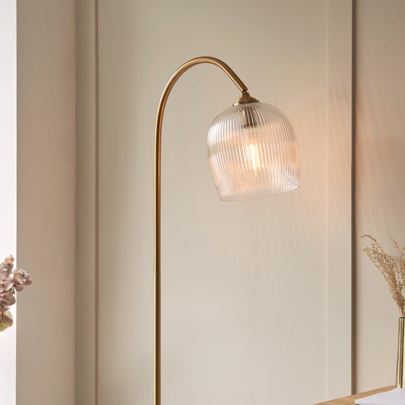 Vogue Leroy Ribbed Adjustable Floor Lamp