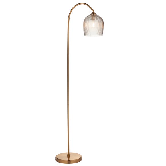 Vogue Leroy Ribbed Adjustable Floor Lamp