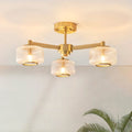 Vogue Jake 3 Light Semi Flush Ceiling Light