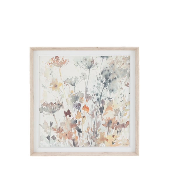 Cedar and Sage Botanical Notes Framed Canvas