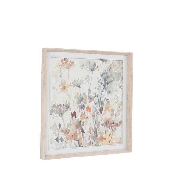 Cedar and Sage Botanical Notes Framed Canvas