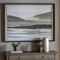 Cedar and Sage Landscape Morning Haze Framed Canvas